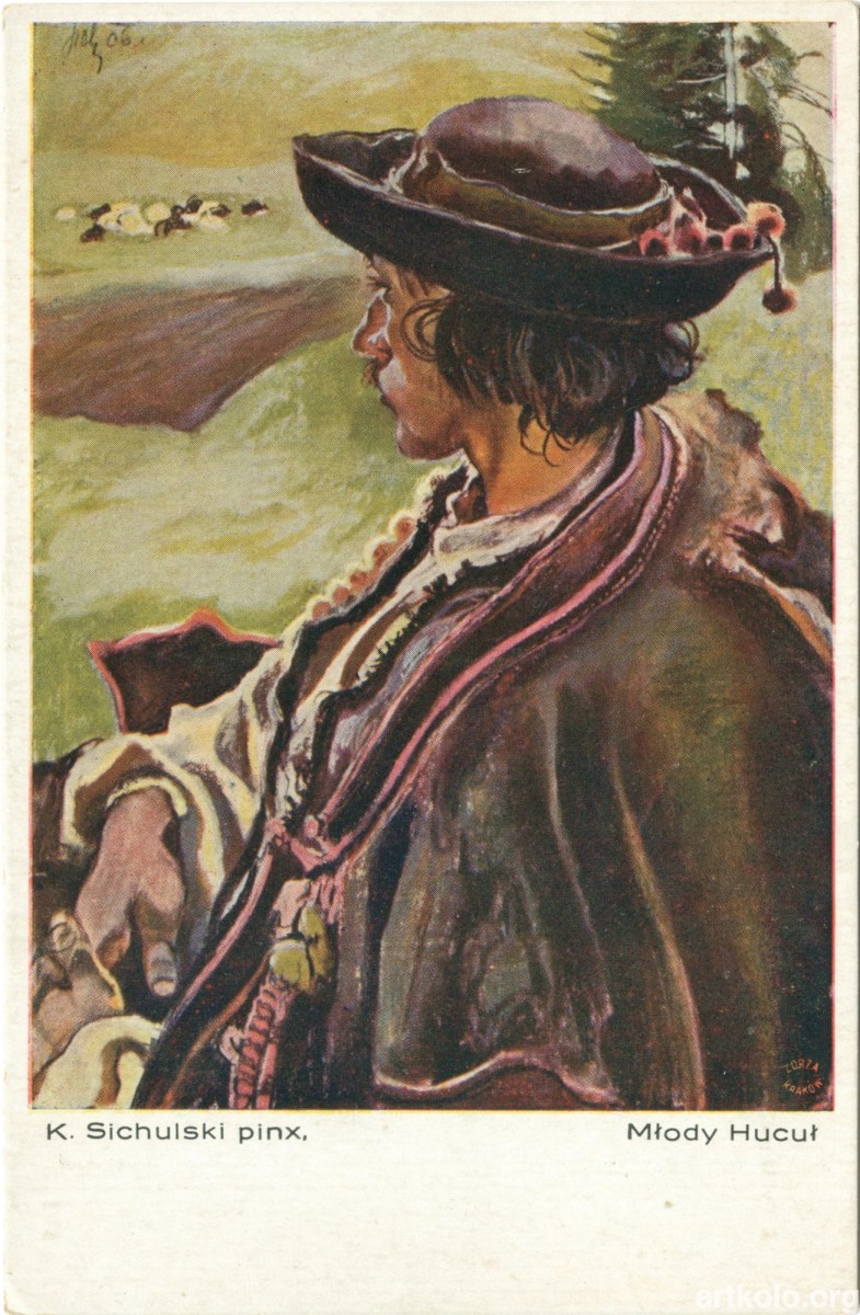 Молодий гуцул, мал. К. Сихульський (Салон польських художників, Краків) ----- Kazimierz Sichulski