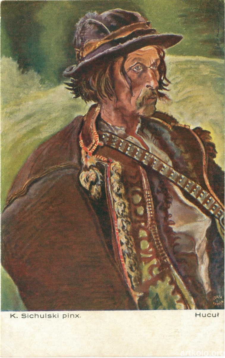 Гуцул, мал. К. Сихульський (Салон польських художників, Краків) ----- Kazimierz Sichulski