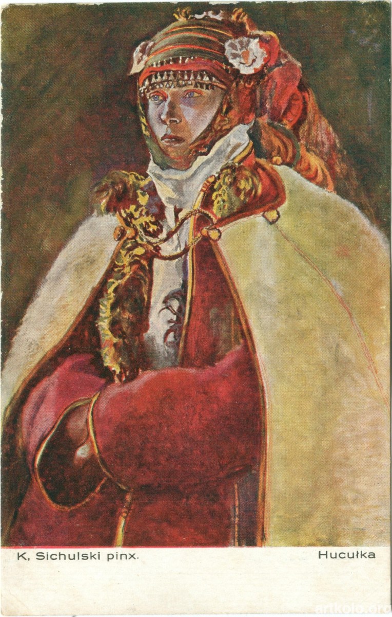 Гуцулка, мал. К. Сихульський (Салон польських художників, Краків) ----- Kazimierz Sichulski